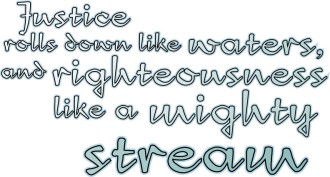MLK Justice and Righteousness Word Art