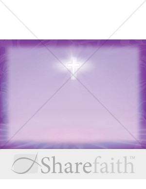 Shades of Textured Purple with Radiant Cross