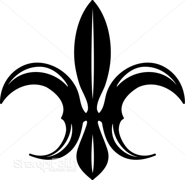 Outstretched Fleur de lis