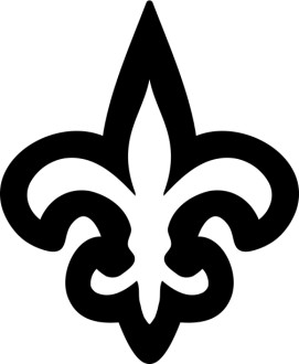 Outlined Fleur de lis