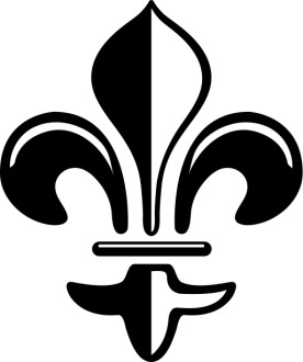 Contrasting Fleur de lis