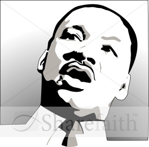 Martin Luther King in Gray Shades