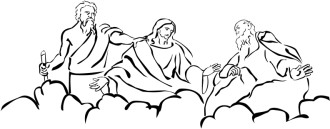 Moses and Elijah with Jesus at Transfiguration