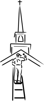 Deacon Tending to the Church