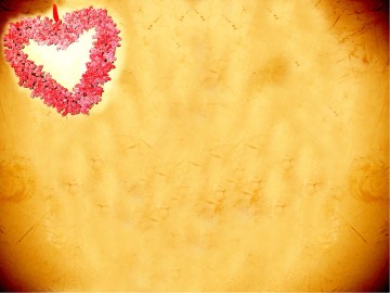 Love with Red Heart Flowers