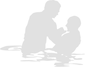 Faded Adult Male Full Immersion Baptism