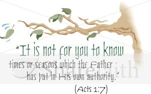 It Is Not For You To Know