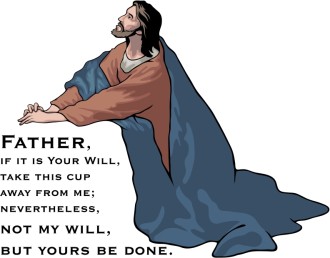 Jesus at Gethsemane with Verse