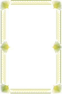 Palm Sunday Bulletin Border