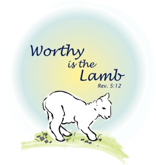 Lamb with Pastel Circle