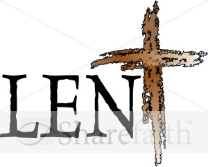 Lent with Rough Wooden Cross