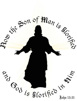 Jesus in Silhouette with Verse