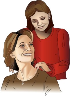 Daughter Gives Mom a Necklace