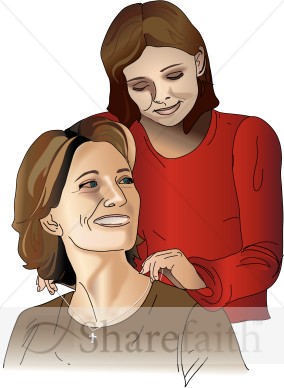 Daughter Gives Mom a Necklace