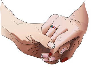Hands with Mother Ring