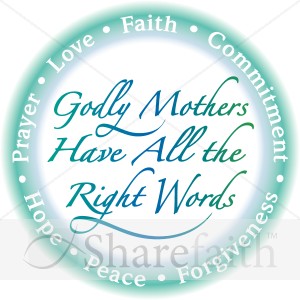Mothers Have Right Words in Blue