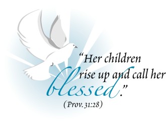 Dove with Proverbs Verse about Moms