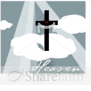 Heaven with Clouds and Cross
