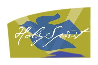 Holy Spirit in Flight with Rays