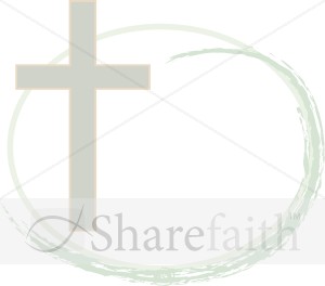 Cross with Oval Brushstroke