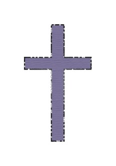 Purple Textured Cross