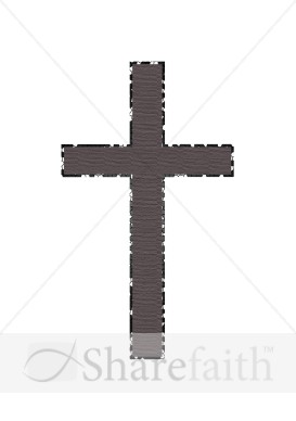 Brownish Textured cross