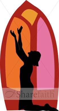 Praiser with Stained Glass