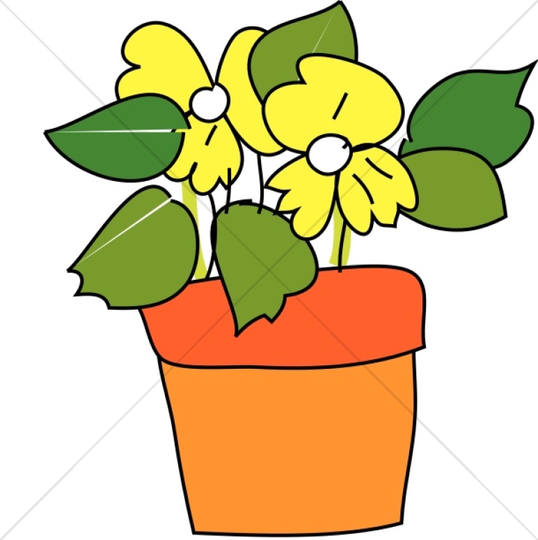 clipart flower in pot - photo #25
