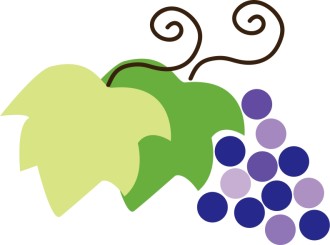 Shaded Purple Grapes and Leaves
