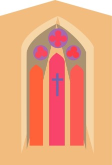 Stained Glass with Flowers