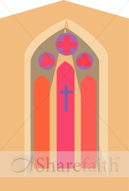 Stained Glass with Flowers