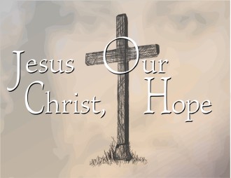 Jesus Christ and Cross with Hope