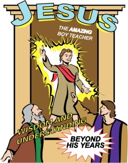 Boy Jesus Teaching in Color