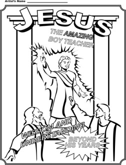 Boy Jesus Coloring Page