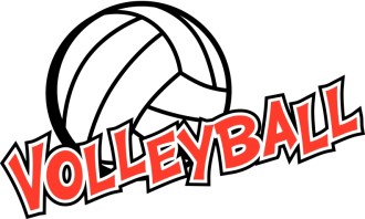 Volleyball with Red Writing