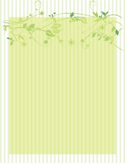 Green Stripes and Vines