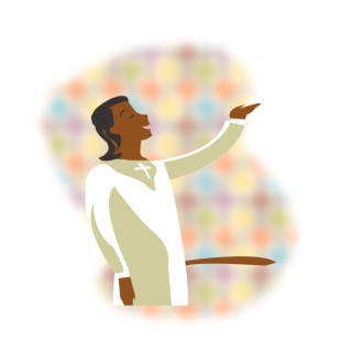 African American Choir Singer