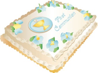 First Communion Sheet Cake