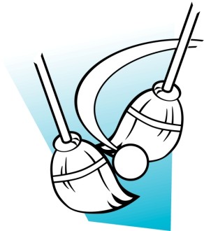 Broomball on Blue