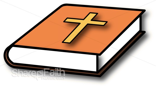 Bible with Orange Cover