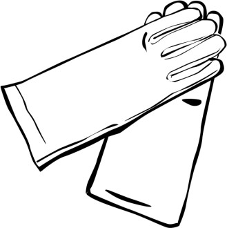 Gloves in Black and White