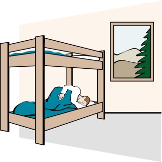 Sleeper in a Cabin Bunk