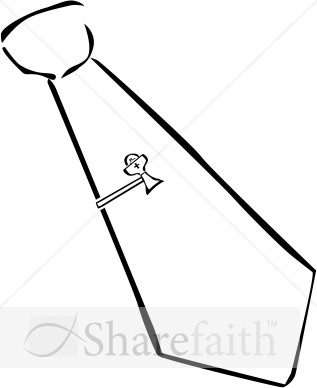 Boys Tie with Clasp