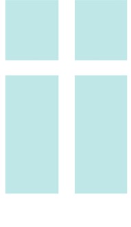 White Cross on Light Blue
