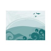 Landscape Graphic Background in Green