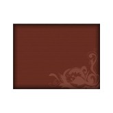 Graphic Swirls on Deep Red Background