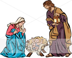 Holy Family Nativity in Color