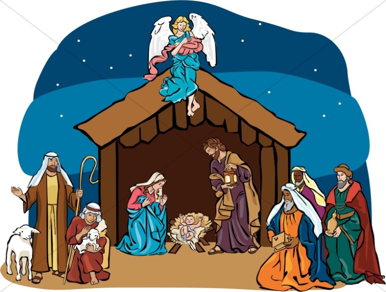 Nighttime Nativity Story | Nativity Clipart