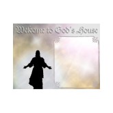 Jesus and Welcome Background