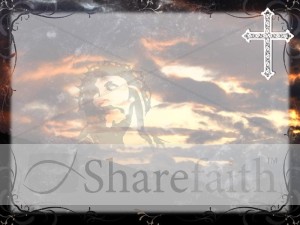 Text Ready Photo with Jesus and a Cross
